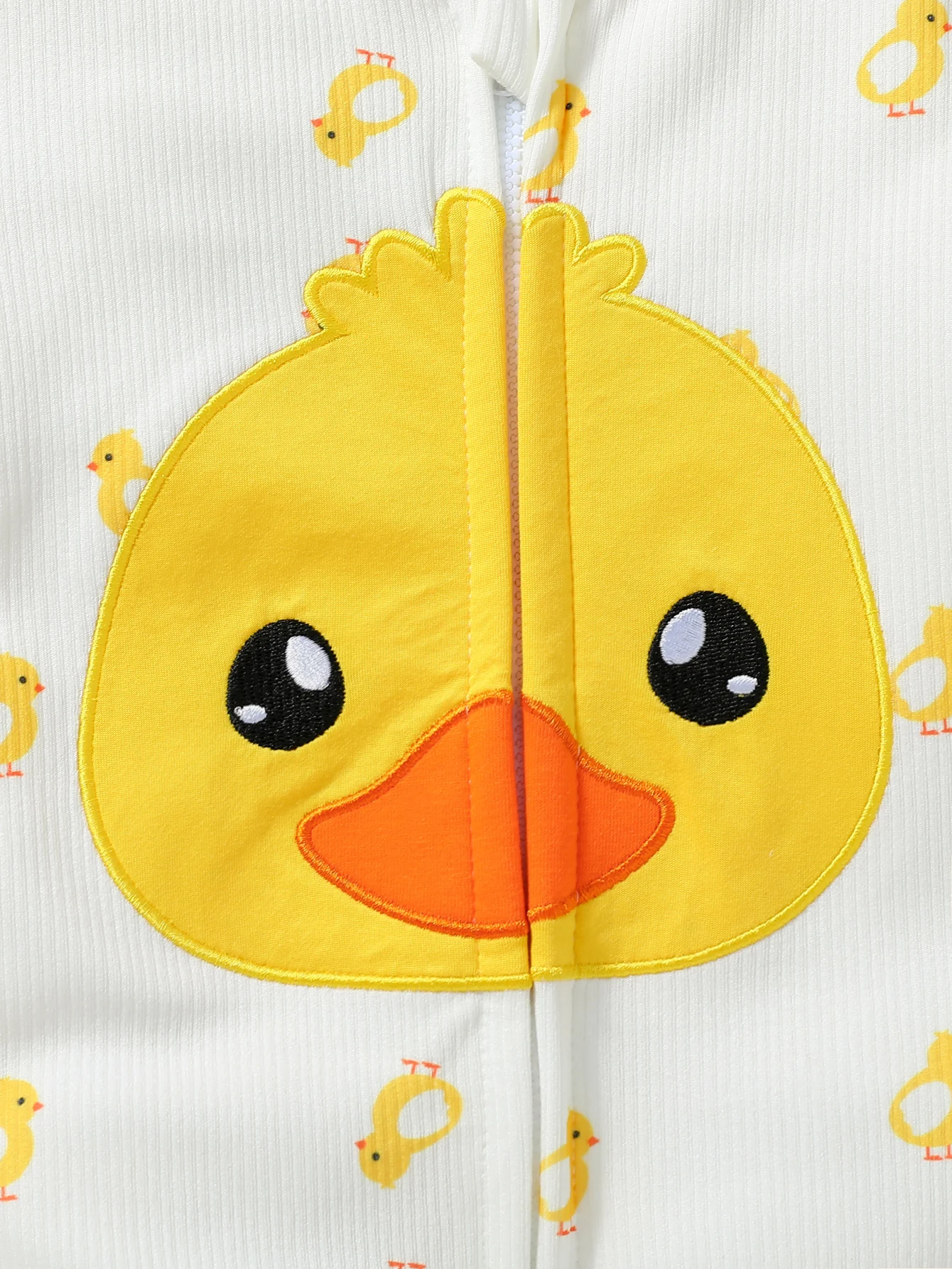 Baby Boys/girls Cute Long Sleeve Zipper Jumpsuit Duck Hat 2 Pieces For Fall/Winter 1-2Y Casual Daily Wear Clothes