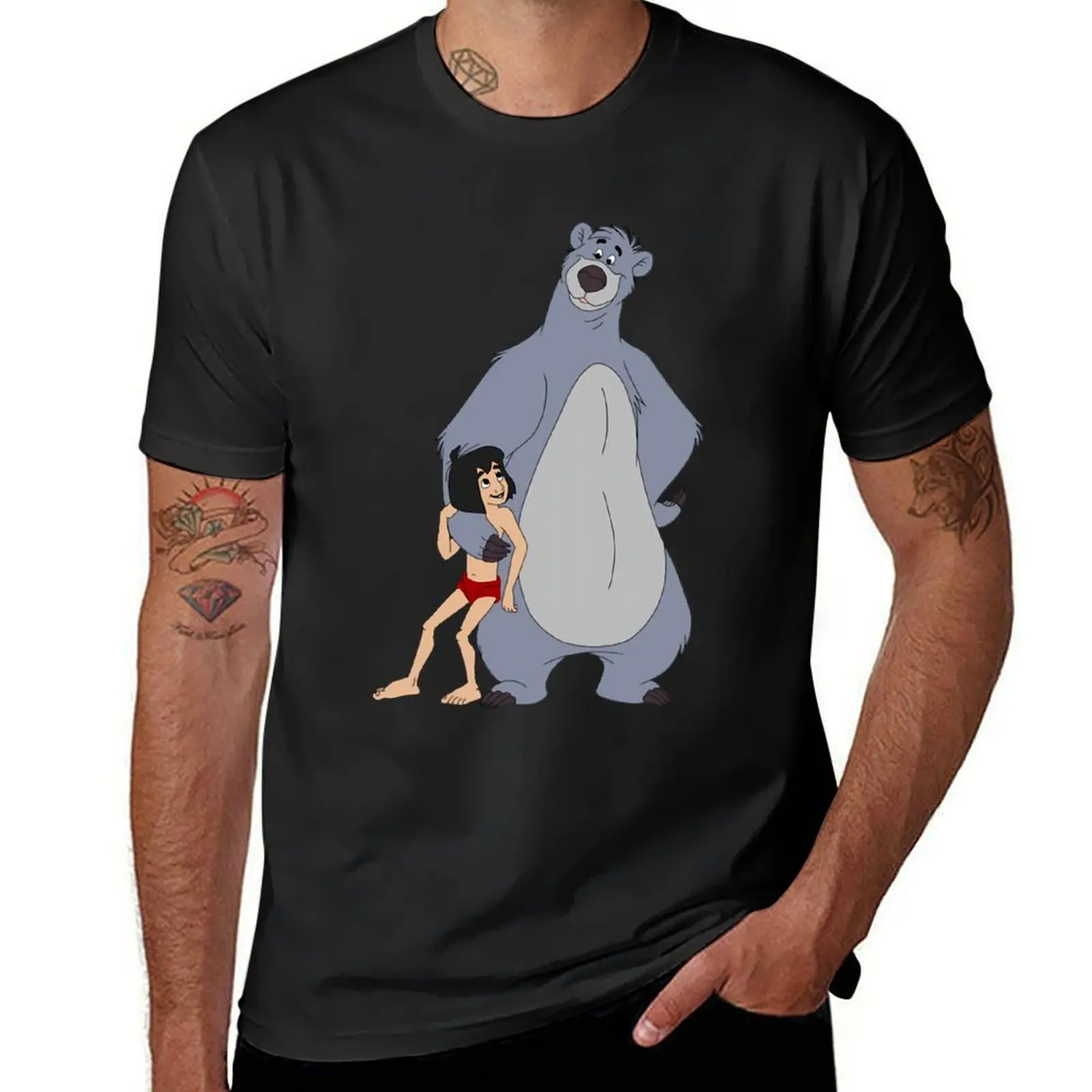 

Baloo - Baloo & Mowgli - The Jungle Book \t T-Shirt oversized for a boy quick drying clothes for men