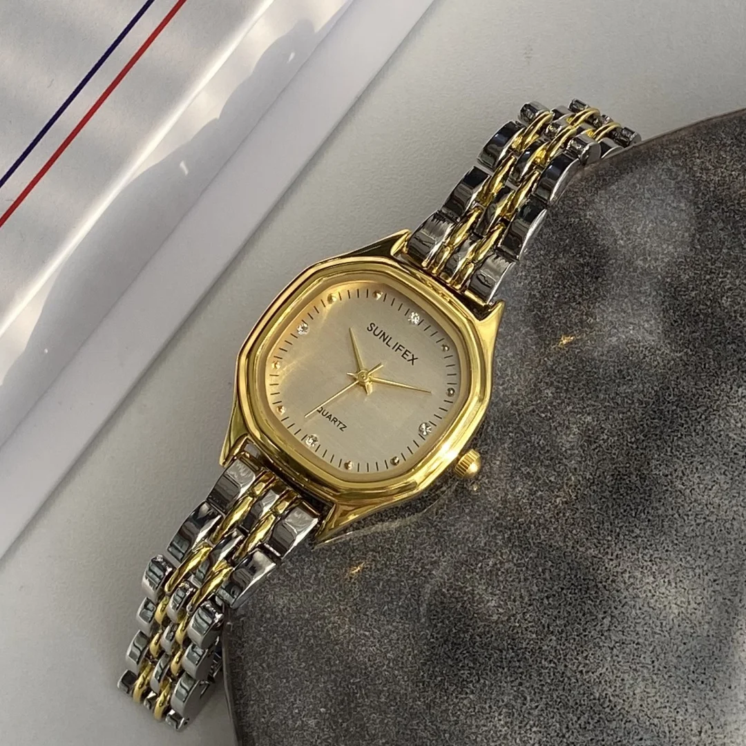 ควอตซ์นาฬิกาสําหรับผู้หญิงนักเรียนสุภาพสตรีนาฬิกาแฟชั่นนาฬิกาข้อมือของขวัญ Reloj Mujer Elegante Reloj De Mujer