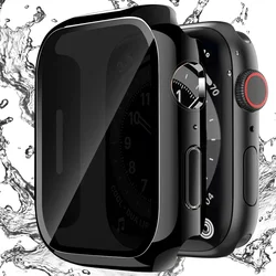 For Apple Watch Case 46mm 45mm 40mm 41mm 44mm Privacy Screen Protector Covse For iWatch Series 10 9 8 7 6 4 SE Protection Bumper