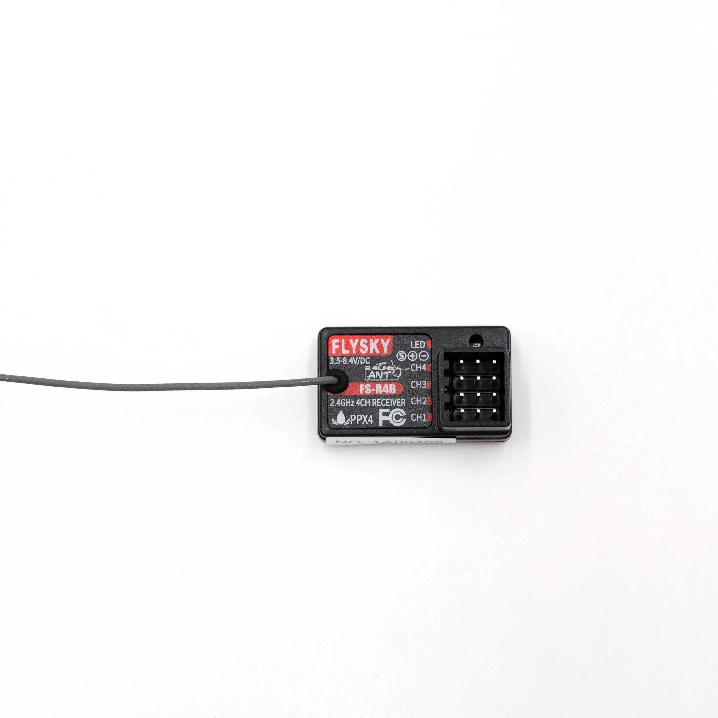 Flysky FS-R4B 2.4G 4CH Mini Receiver ANT Protocol Single Antenna PWM for FS-MG4 FS-G4P FS-G7P Transmitter RC Drift Crawler Boat