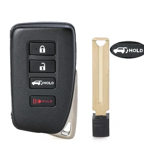 Умный дистанционный ключ-брелок KEYECU HYQ14FLB с 4 кнопками для Lexus NX300 RX450h RX350 LX570 IS300 IS350 RC300 2020 2021 2022, артикул 231451-3950