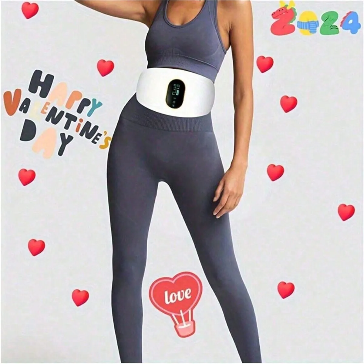 

2026 Abdominal Massager Home Abdominal Massage Instrument Body Massage 3 Modes USB Rechargeable Smart Waist Massager