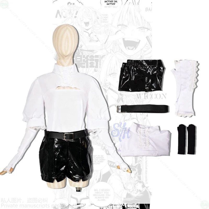 Kawaii أنيمي Gokurakugai Nei Takarai تأثيري حلي مع بو السراويل الوردي Jirai Kei تشيباو موحدة للفتيات هالوين شعر مستعار للحفلات I