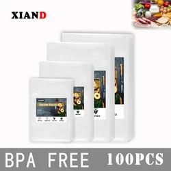 100pcs Food Vacuum Sealer Bags Kitchen Vacuum Packed For Food Saver Storage Vacuum Packaging Bags