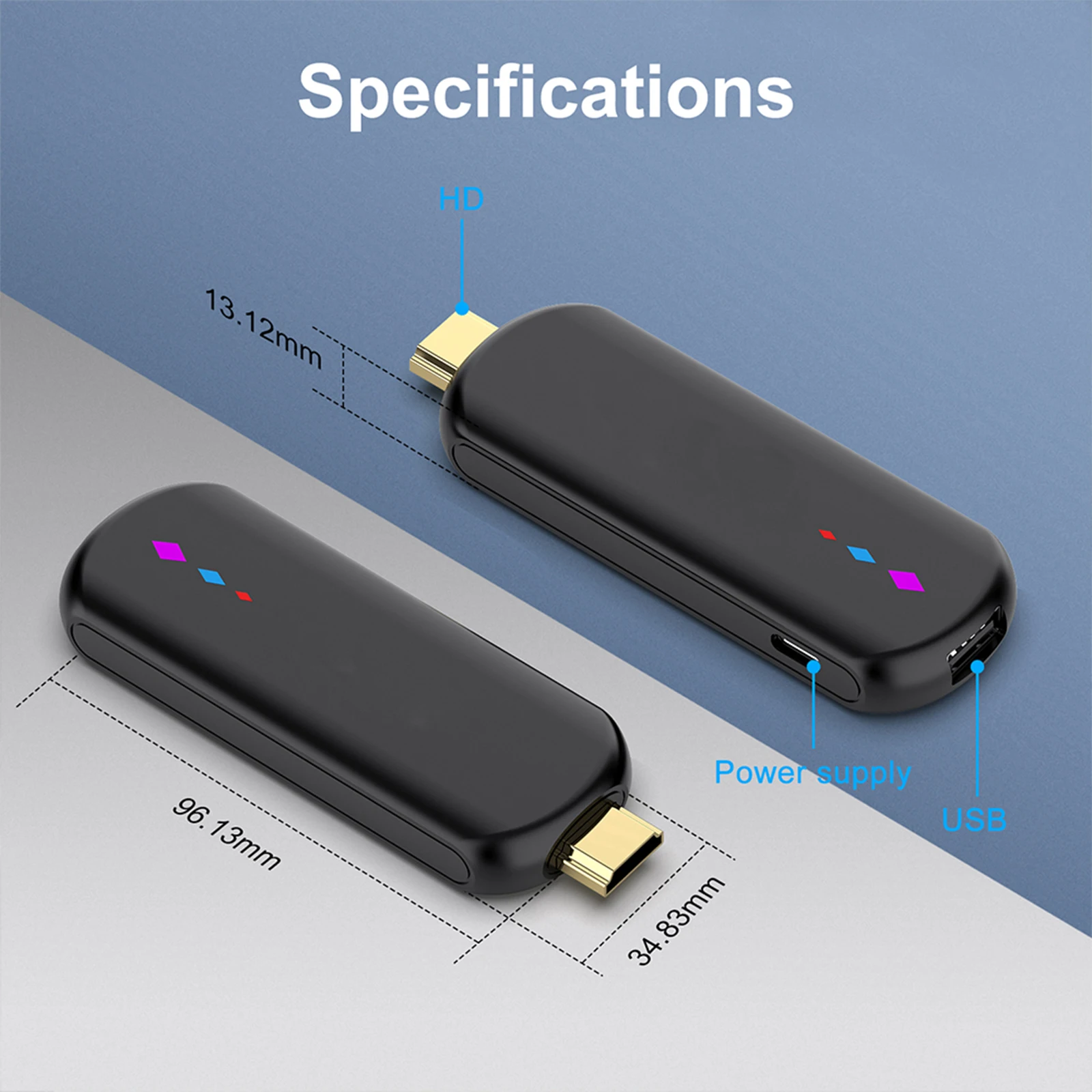 جهاز Android 14 2G 16G Mini TV Stick مع جهاز التحكم عن بعد ومشغل الوسائط المتدفق رباعي النواة TV Box لـ Netflix Hulu Flixster Youtube