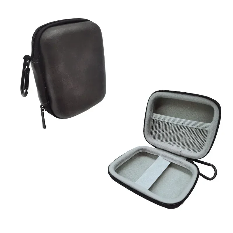 Bolsa de almacenamiento portátil para Cable de carga de datos, caja de almacenamiento de PU, disco USB, funda protectora para auriculares, Cable de auricular