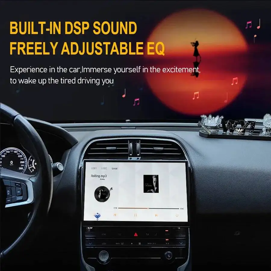 11.4" 3D Curved Screen For Jaguar F-PACE XE 2016-2018 GPS Radio Multimedia Player Android Carplay  Auto Original Car OEM Menu 4G view 6