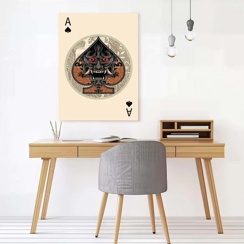 Ace of Spades Canvas Poster Wall Art Customizable High Quality Printed Picture for Home and Decoration Decor Room Bedroom Mural