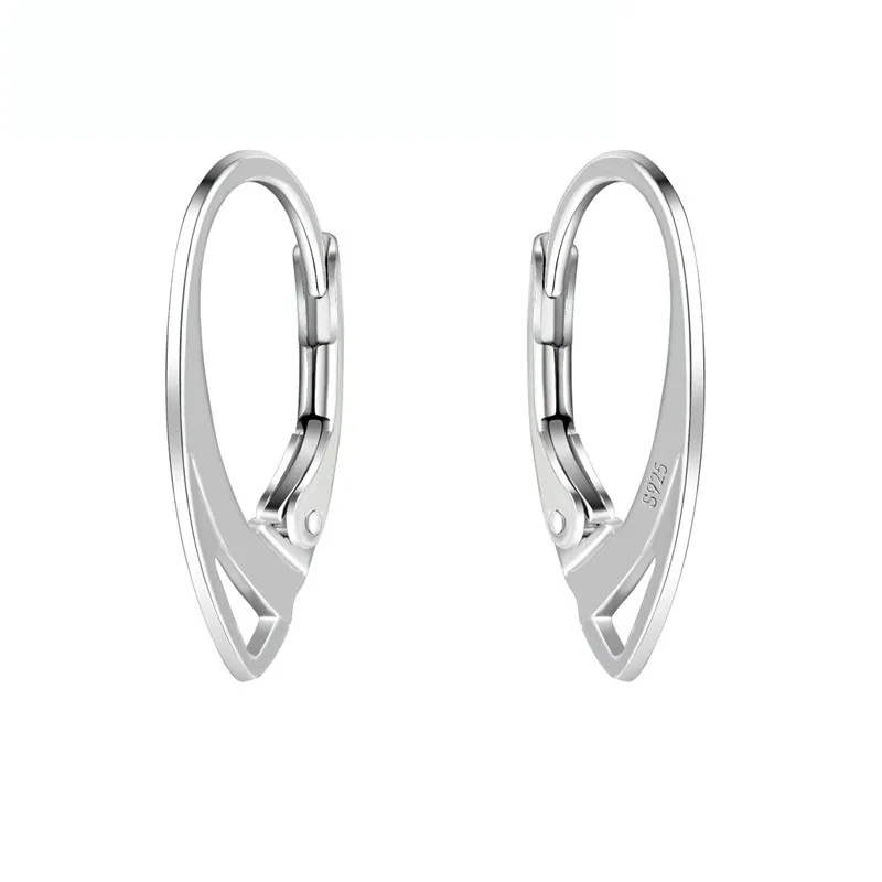 DIY Moda Biżuteria Akcesoria 925 Sterling Silver Kolor Kolczyki Wysokiej jakości 10 par Zaczep na ucho Jednostka 20szt Hurtownia