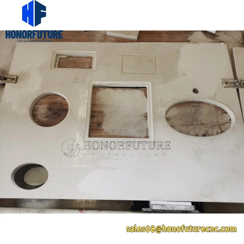 High Precision 4+1 Axis CNC Bridge Saw Stone Cutting Machine Motor Bearing Gear PLC Engine Granite Marble Slab Cutting Tools view 2