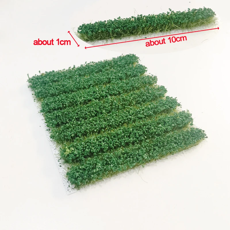 7Pcs/box Model Farm Crop Artificial Grass strip Model Scenery Material Bushes 8MM Miniature train garden landscape plants Tufts