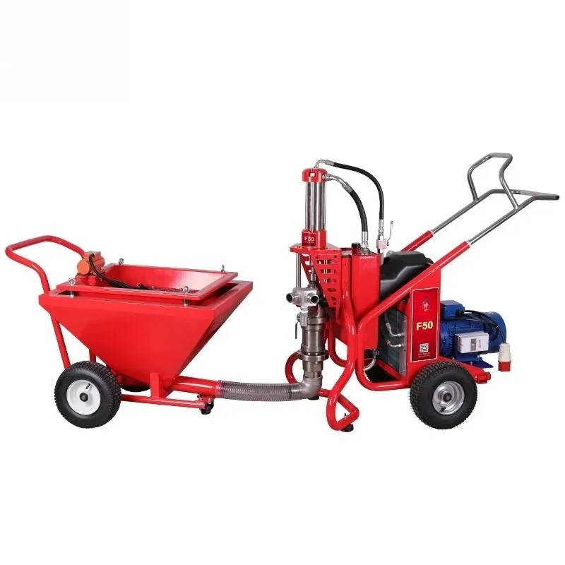 YG F50 Stucco Plaster Sprayer 380V Electric Hydraulic Mortar Spray Machine Engine Pump Motor for Construction And Home Use