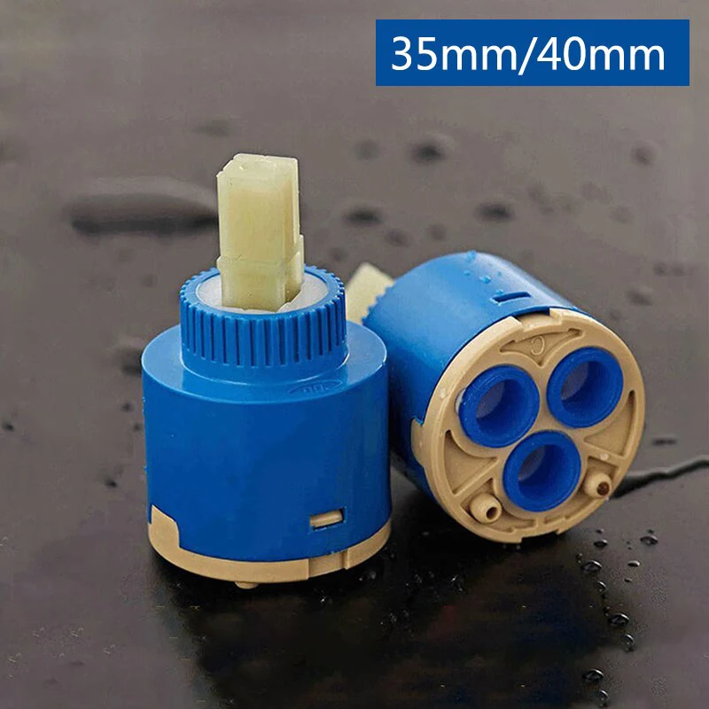

35/40mm Faucet Valve Core Kit Solar Belt Water Heater Shower Solar Water Mixing Valve Hot and Cold Water Faucet Spool