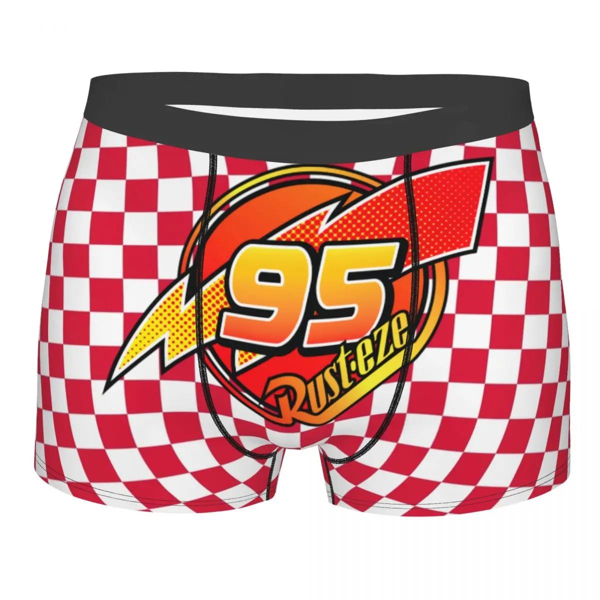 

Custom Number 95 KaChow Underwear Male Printed Lightning McQueen Boxer Briefs Shorts Panties Soft Underpants