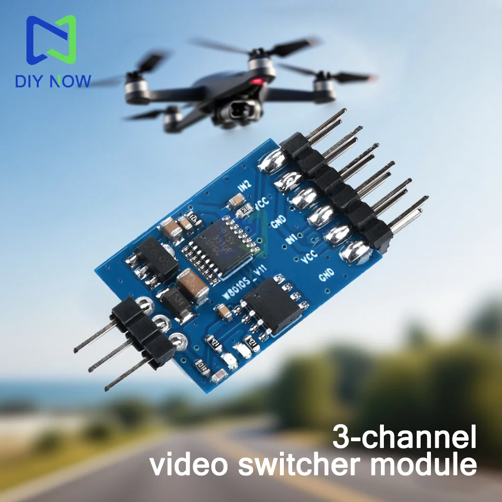 3 channel Video Switcher Module 3 way Video Switch Unit FPV Camera for Multicopter Drones 5.8G FPV transmitter and camera