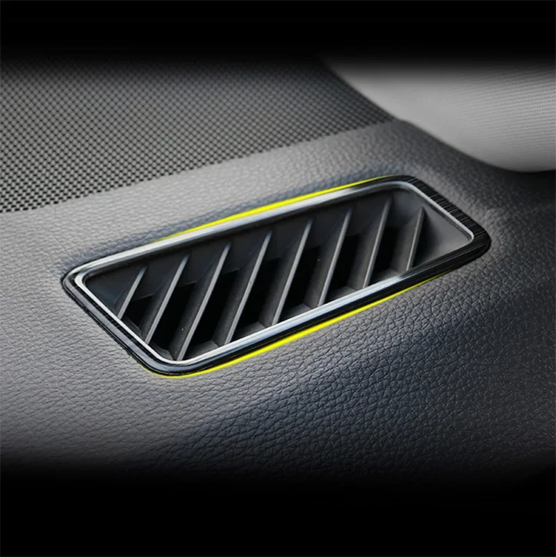 For Toyota RAV4 XA50 2019-2024 Stainless Steel Car dashboard one pillar air outlet vent trim frame sticker style