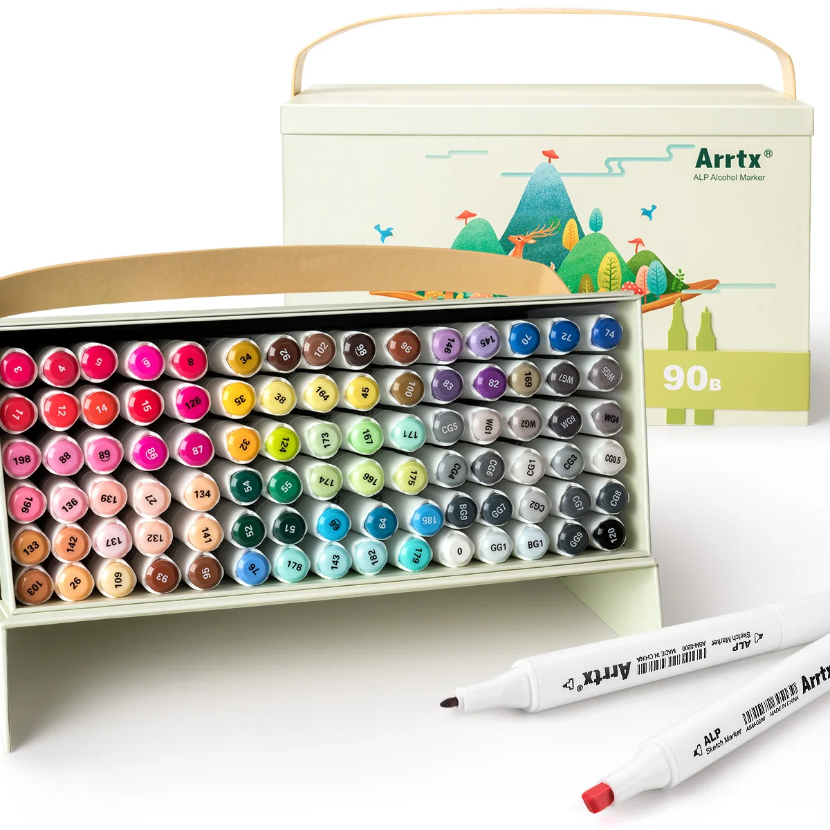 Arrtx ALP Serie Alcohol Markers Dubbele Punten Art Marker Pen voor het kleuren van portretillustraties voor beginners & kunstenaars