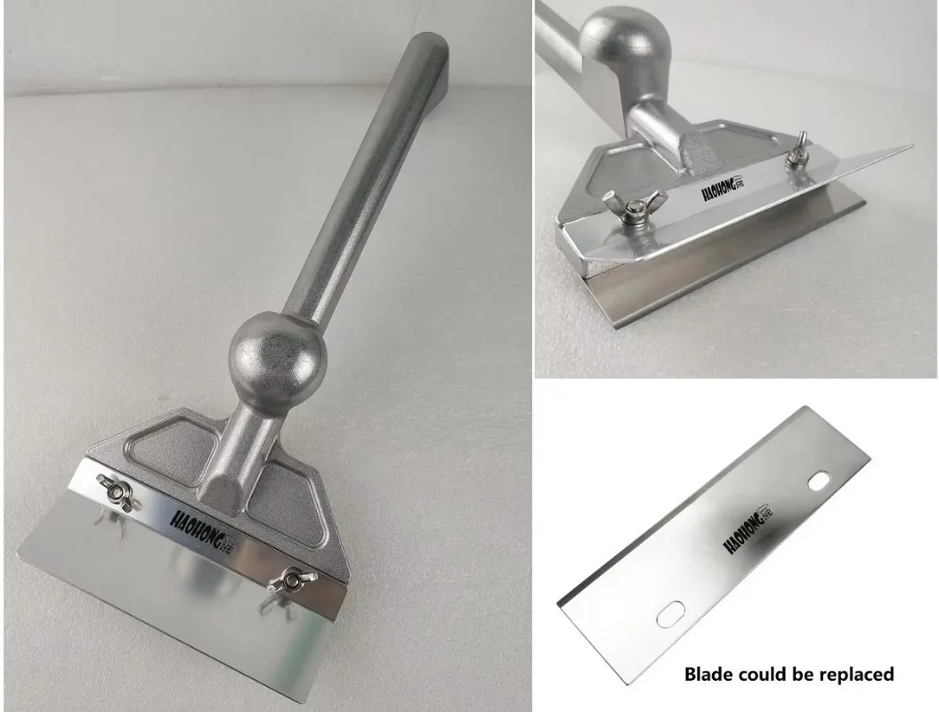 مكشطة تنظيف شواء من الألومنيوم شديدة التحمل مقاس 6 بوصات، مكشطة شواء سهلة، أداة تنظيف شبكة الشواء