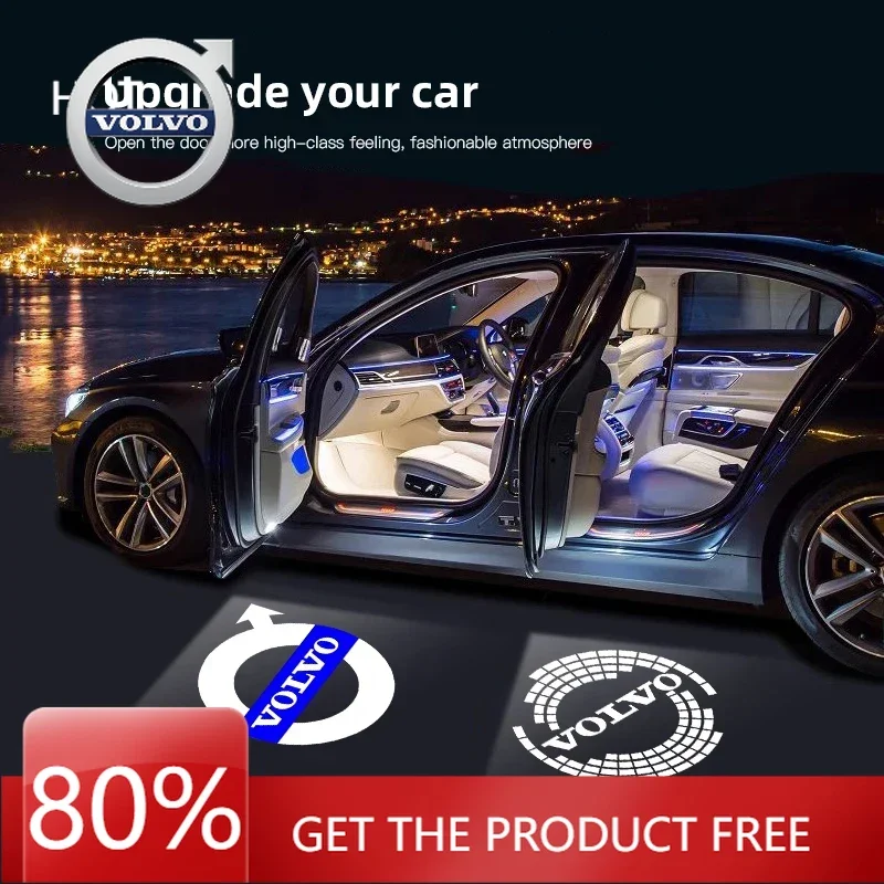 

2026 Hot For VOLVO Car Door Welcome Lights Led Projector Lamps Decoration For Volvo XC90 V90 V60 XC60 V40 S80 S60 S90 C40 XC40 V