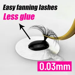 Abonnie Easy Fans Volume Lashes Extensions Auto Fans Eyelashes False Flowering Auto Fan Eyelashes Blooming Volume Cilios