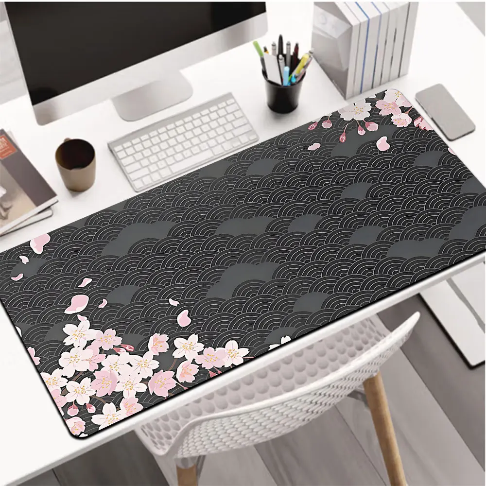 

1pc Japanese water pattern Large Mouse Pad computer mat Desk Mat keyboard mat Office Gaming Table Mat