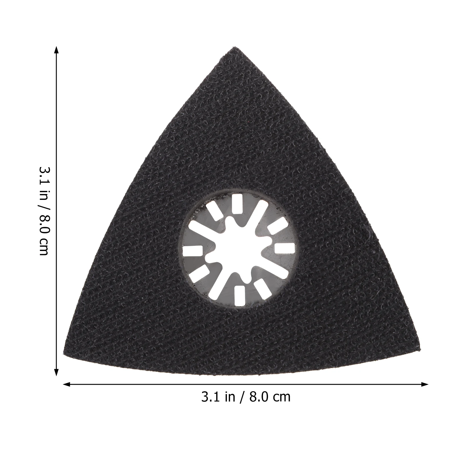 

2pcs Triangular Sander Stainless Steel Sanding Discs High Density Hook Loop Fastening System Low Profile Design For Tight