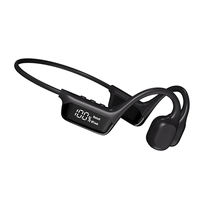 A10I S10 Bluetooth 5.4 Bone Conduction Wireless Headphones 30 Meters Depth IPX8 Waterproof Swimming Headsets 32GB MP3 Player