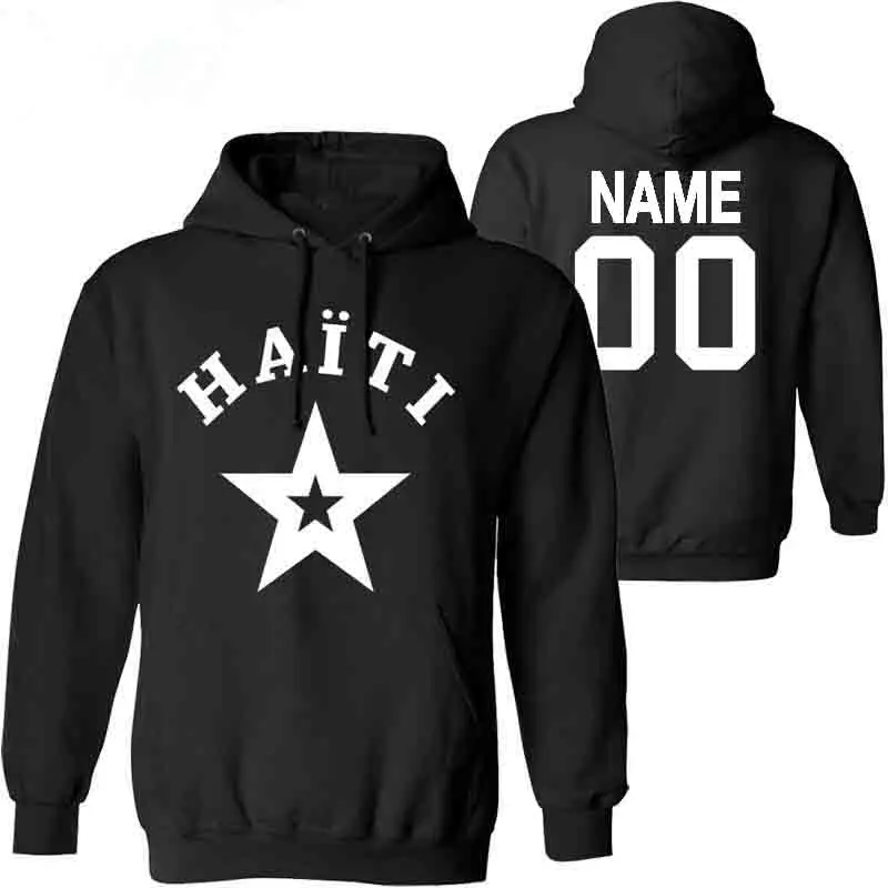 HAITI Men Youth Custom Name Number Sweatshirt Hti Nation Flag Country Ht French Haitian Republic College Print Photo Boy Clothes