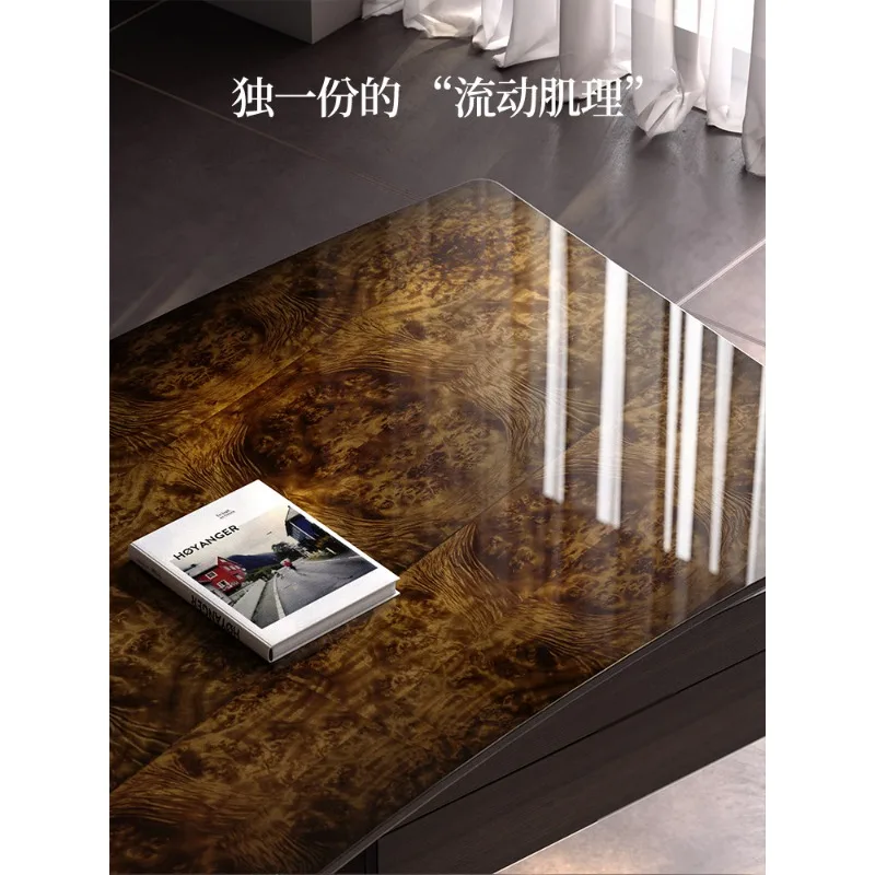Italian minimalist tree tumor desk high-end study desk light luxury home computer desk