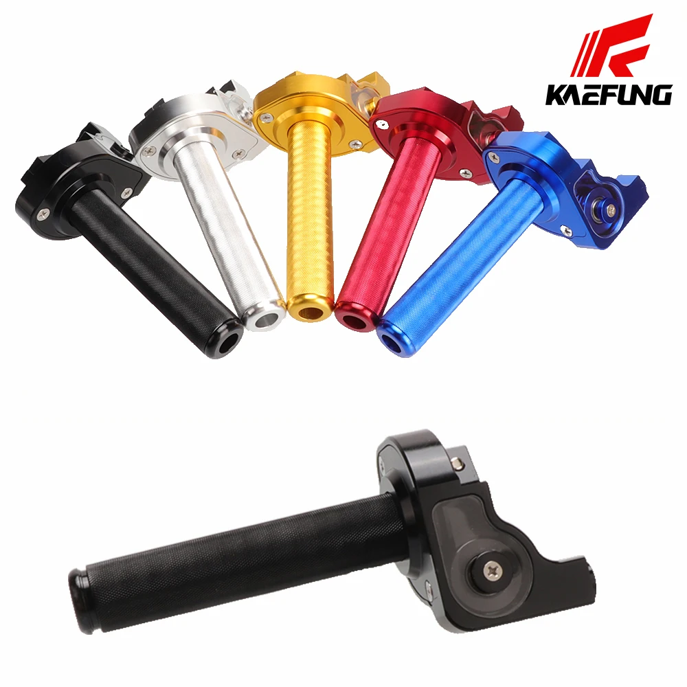 7/8'' Motorcycle CNC aluminumalloy Handlebar Acerbs Handle Throttle Grip Quick Twister For Honda CRF230 CR80 Kawasaki Pit Bike