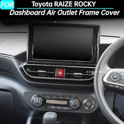 Car Dashboard Air Outlet Frame Cover Air Conditioner Vent Cover Trim for Toyota RAIZE ROCKY Interior Accessories 2021 2022 2023