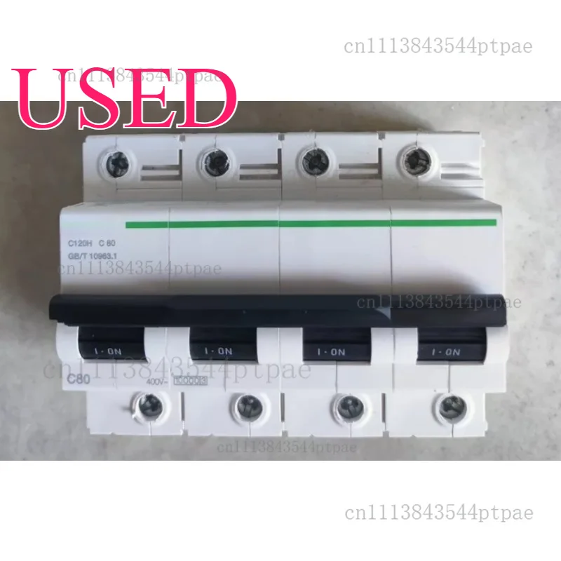 A 4p circuit breaker: c120h c80, rated 80a, ac400v (actual picture taken)