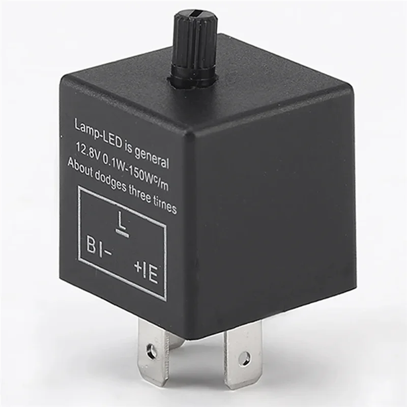 Afbeelding 5: Prominente 1 Stuk Universele 12 V 3 Pin CF14 Motorfiets LED Flasher Blinker Relais Zwart Plastic Motorfiets Schakelaar