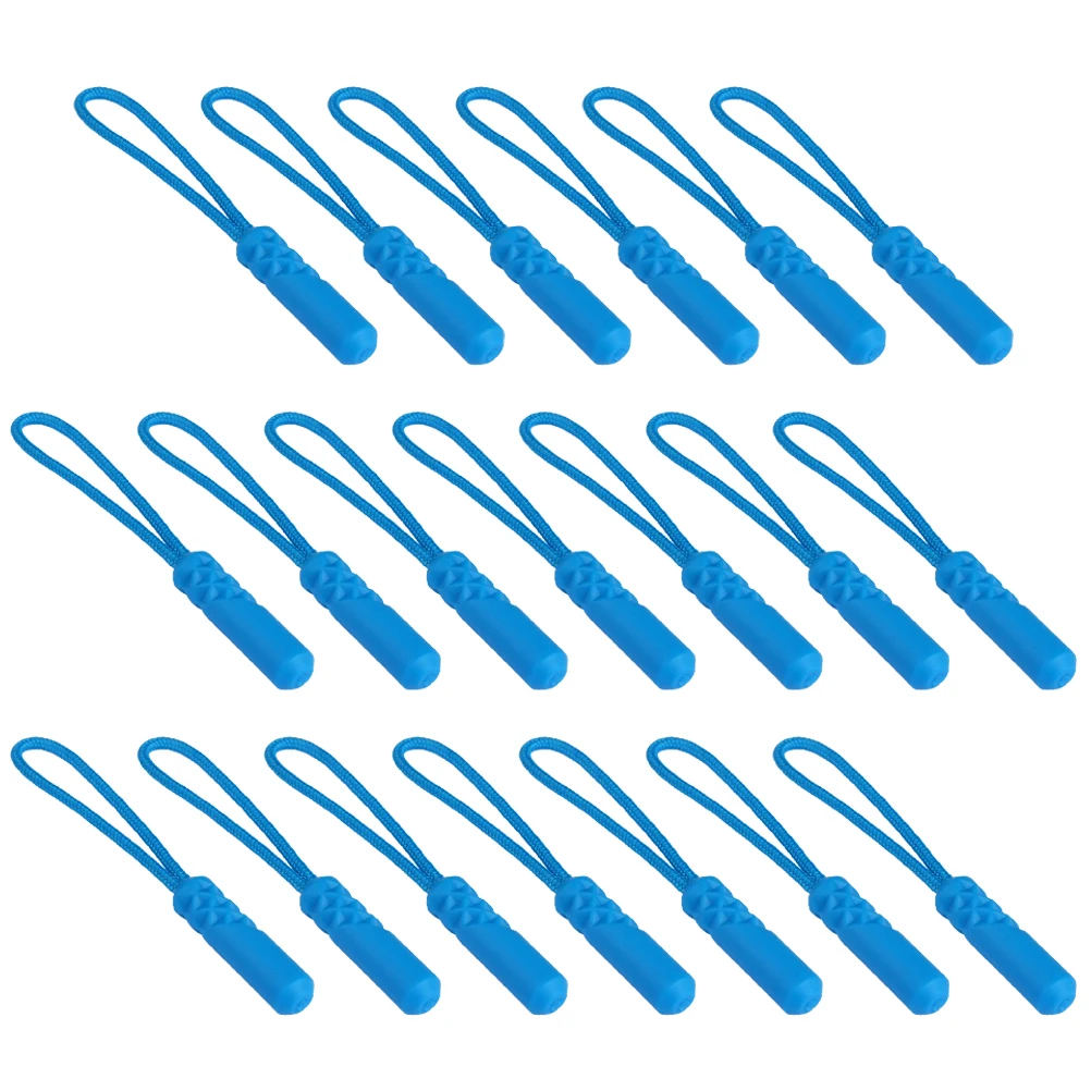

20pcs Zipper Pull Rope Plastic Polyester Replacement For Luggage Backpack Jacket Sportswear Bag Coat Clothes Repair Pull Tabs