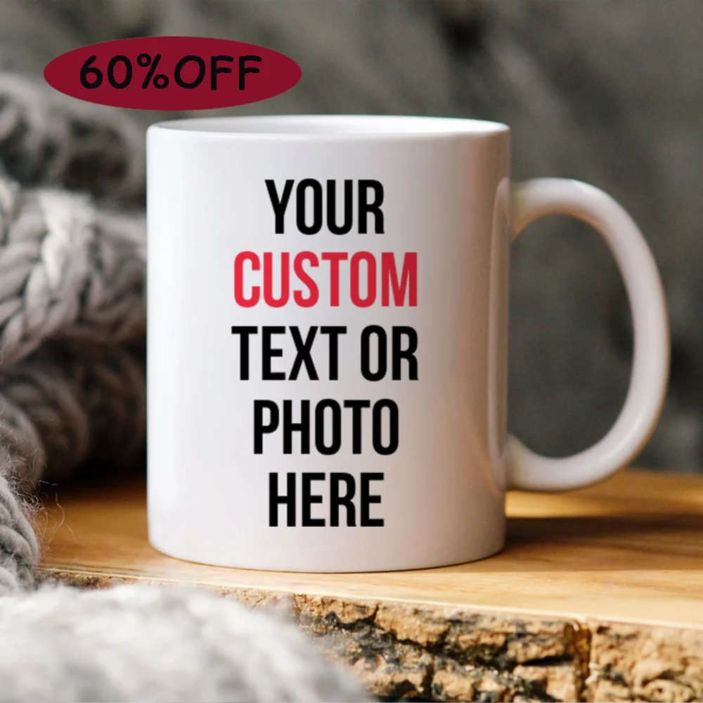 Taza personalizada con su texto o foto, cumpleaños, aniversario, día de San Valentín, regalo de Navidad para empleados corporativos de clientes, colega