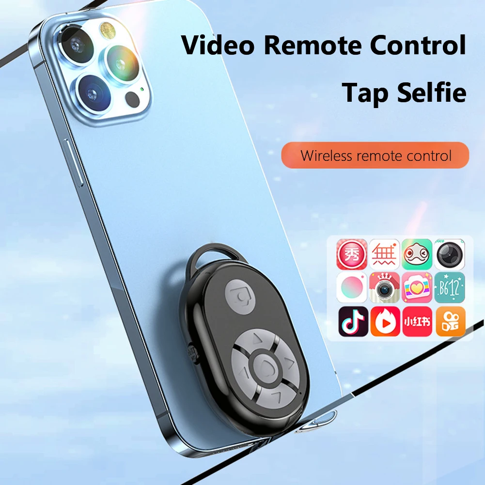 Camera Shutter Release Selfie Stick Phone Page Turning Controller Video E-books Bluetooth 5.0 Remote control for tik tok