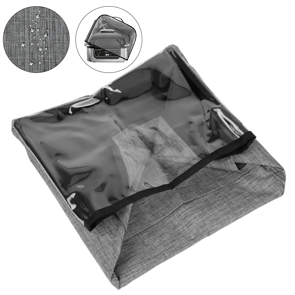 With Storage Pockets For Ninja Foodi Grill Air Fryer Hood Household Bread Baking Durable Kitchen Dust Cap Toaster Cover