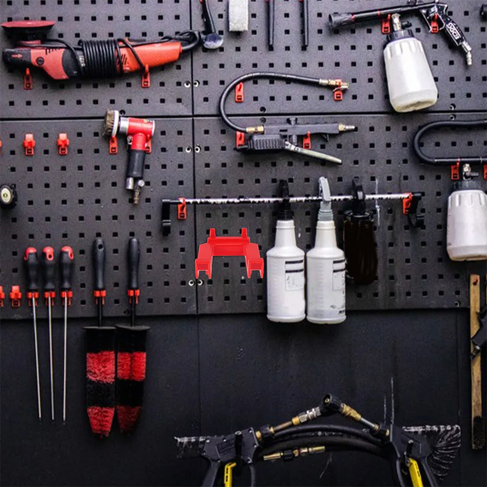 

2pcs Car Wash Tool Hooks Plastic Pegboard Hooks for Hanging Garage Storage Spray Bottle Holder Detail Brush Rack