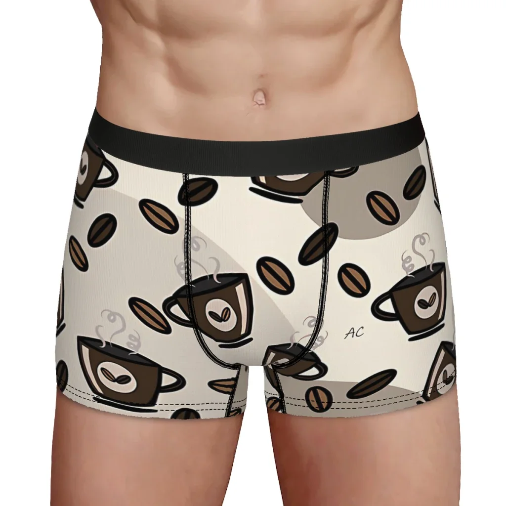 Espresso Coffee Cup  Underpants Homme Panties Man Underwear Print Shorts Boxer Briefs