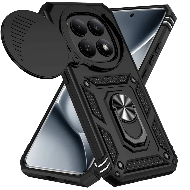 Stoßfeste Armor-Hülle für Xiaomi Redmi Note 15 Pro 5G 4G mit Schiebeobjektivschutz, Handyhülle für Redmi Note 14 Note 14 Pro 5G, Rückseite – Detail 9