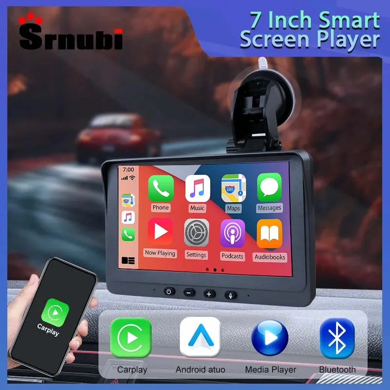 Universal 7 Inch Car Radio Multimedia Video Player Wireless Carplay & Android Auto Bluetooth For Nissan Kia Toyota Honda VW BMW