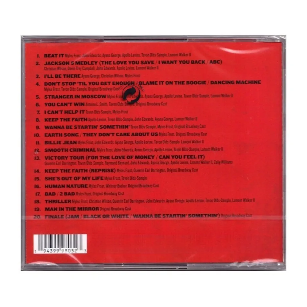 Michael Jackson Broadway Musical European Version CD - Iconic Pop Hits Reimagined for Fans & Collection