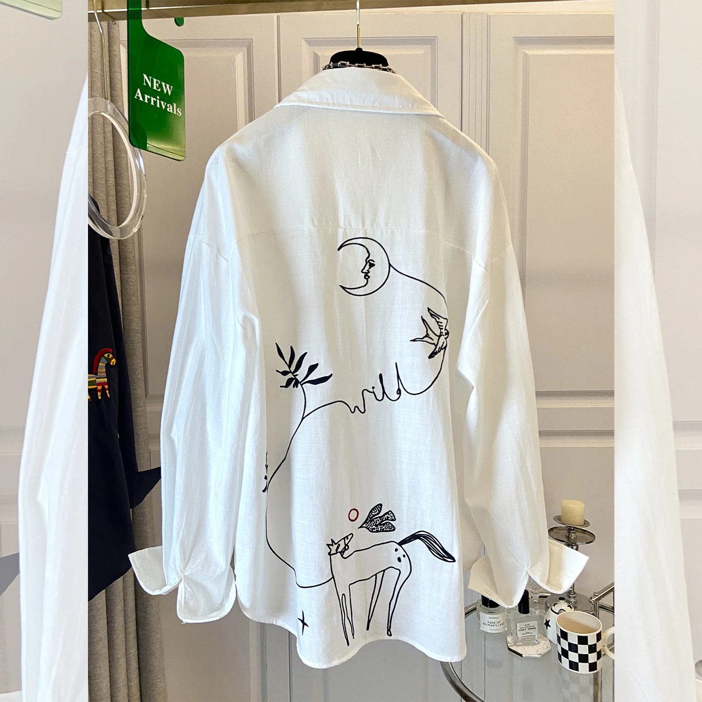 

plus Size Women's Casual Shirt Embroidered Sun Protection Top Breathable Comfortable Spring Summer New Arrival Fashionable