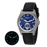 BERNY Titanium Men Watch Automatic Wristwatch for Men 10ATM Waterproof Sapphire ST1731 Super Luminous Casual Fashion Men Watches
