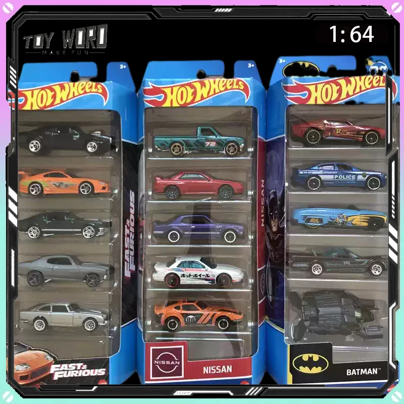 

Hot Wheels Hot Mini Sports Car 5 Pack Alloy Diecast Vehicle Model Toy for Boys Kids Track Compatible Car Collection Decor Gifts