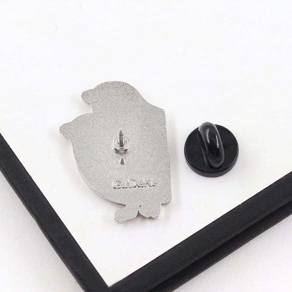 Vintage Nordische Zwei Liebesvögel Emaille-Pins Kreative Niedliche Paar-Vögel-Broschen Volkskunst Tier-Abzeichen Kleidung Rucksack Schmuck – Detail 11