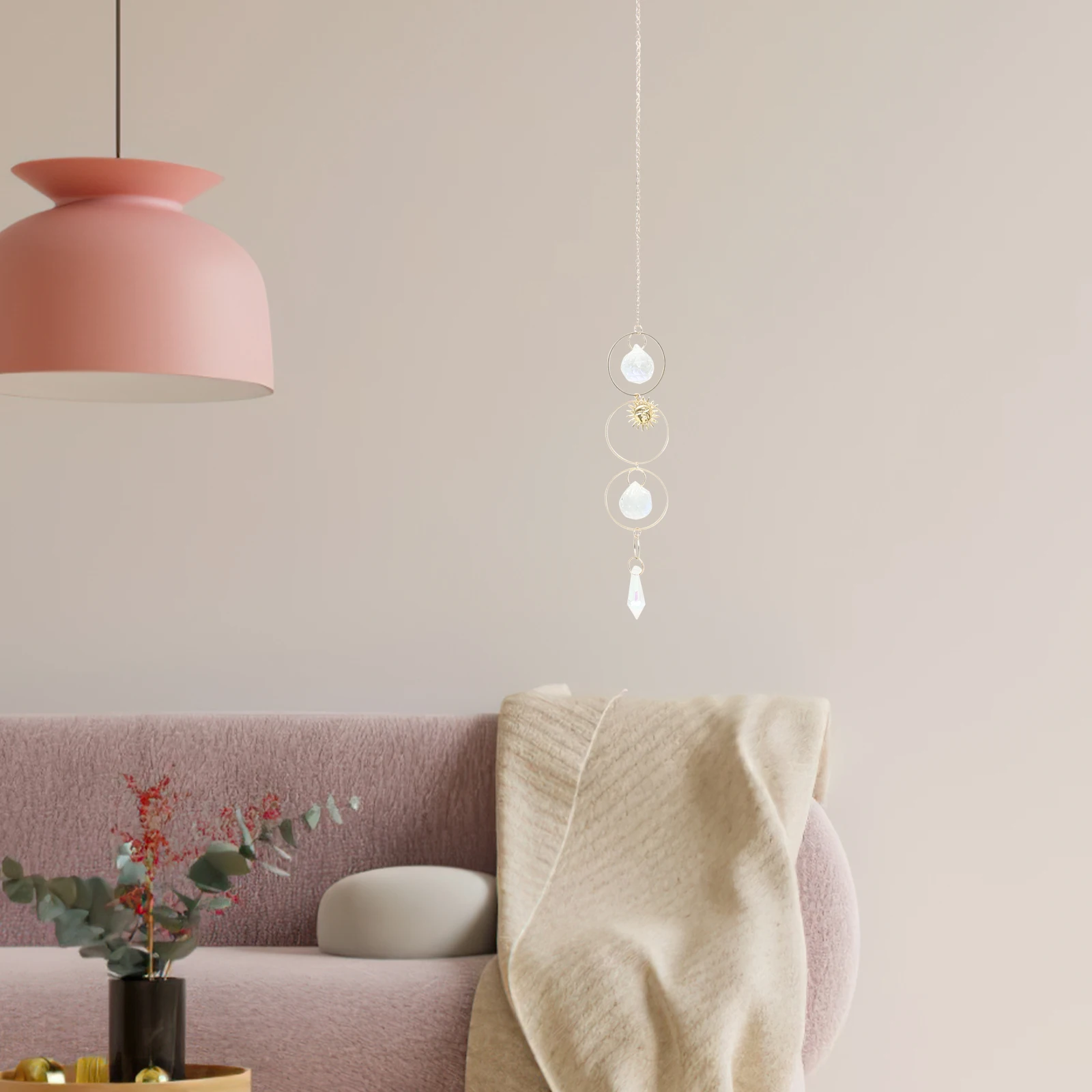 

6pcs Crystal Sun Catcher Hanging Decor for Window Garden Party Durable Shiny Metal Crystal nament Gift Women Home DIY