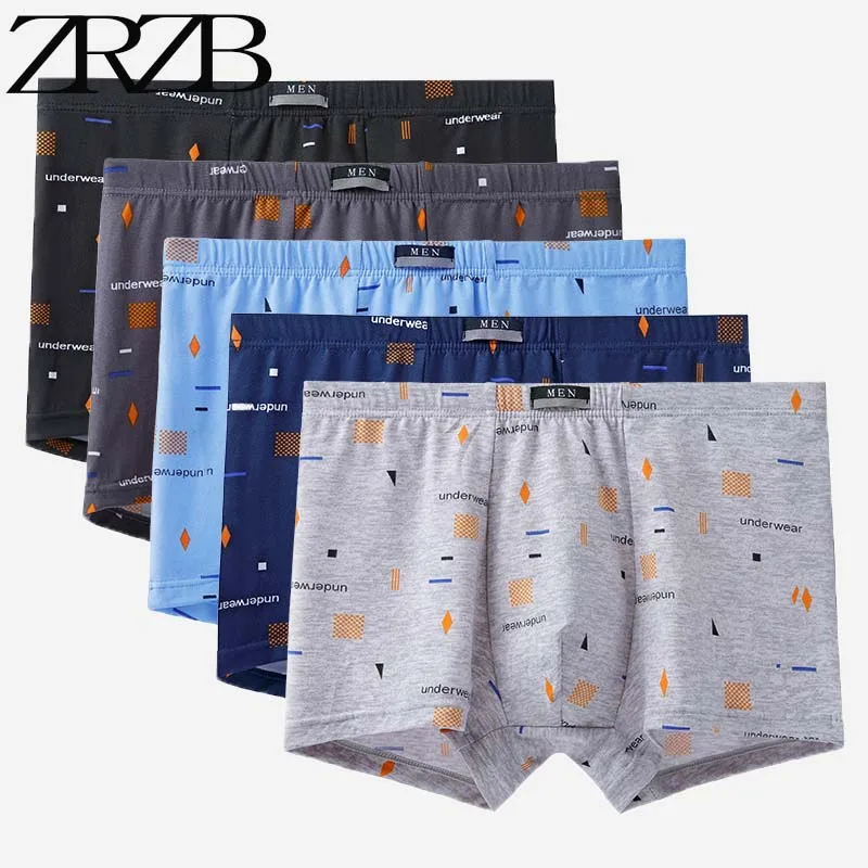 3-6Pcs/Set Men\'s Panties Boxers Men Underpants Sexy Underwear Milk Silk Briefs Breathable BoxerShorts Plus Size L- 5XL