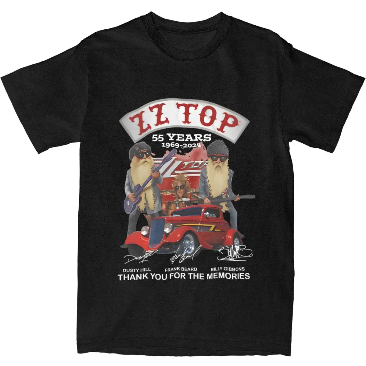 Band T Shirt Summer ZZTOP Y2K Fun T-Shirts Cotton Harajuku Tshirt For Men Short-Sleeved Casual Top Tees